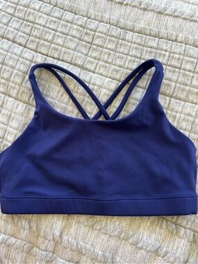 Girl’s Navy Strappy Sports Bra - Comfortable Support